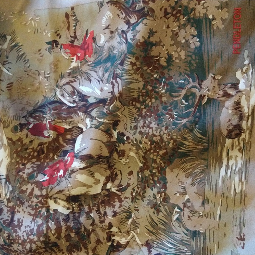 Vintage Pendleton equestrian silk scarf, perfect condition!!